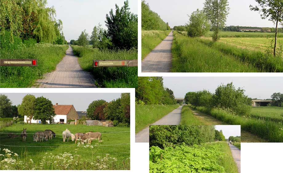 collage wandel- fietsweg